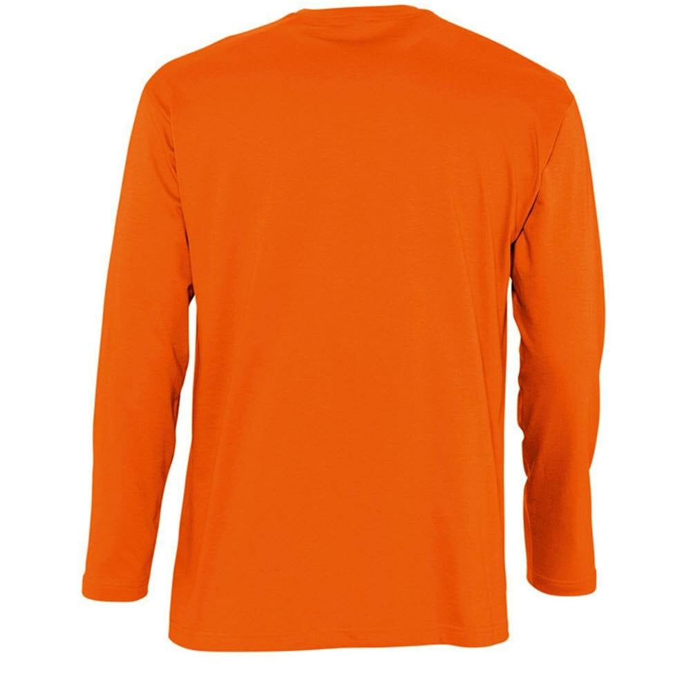 SOLS Mens Monarch Long Sleeve T-Shirt - Orange