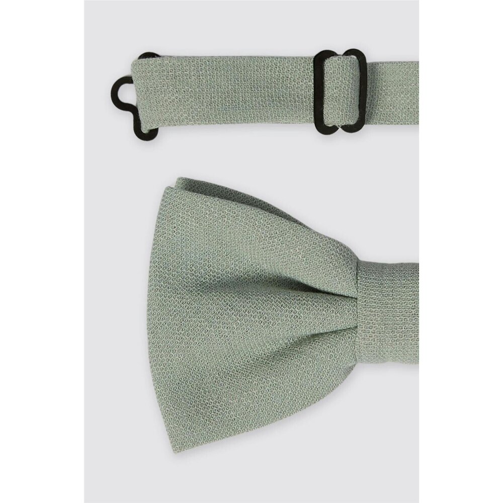 Antique Rogue Sage Linen Blend Bow Tie