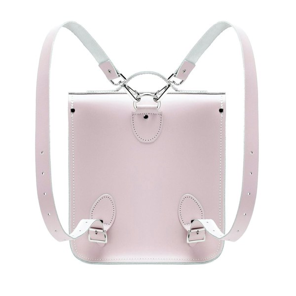 Zatchels Handmade Leather City Backpack - Rose Quartz