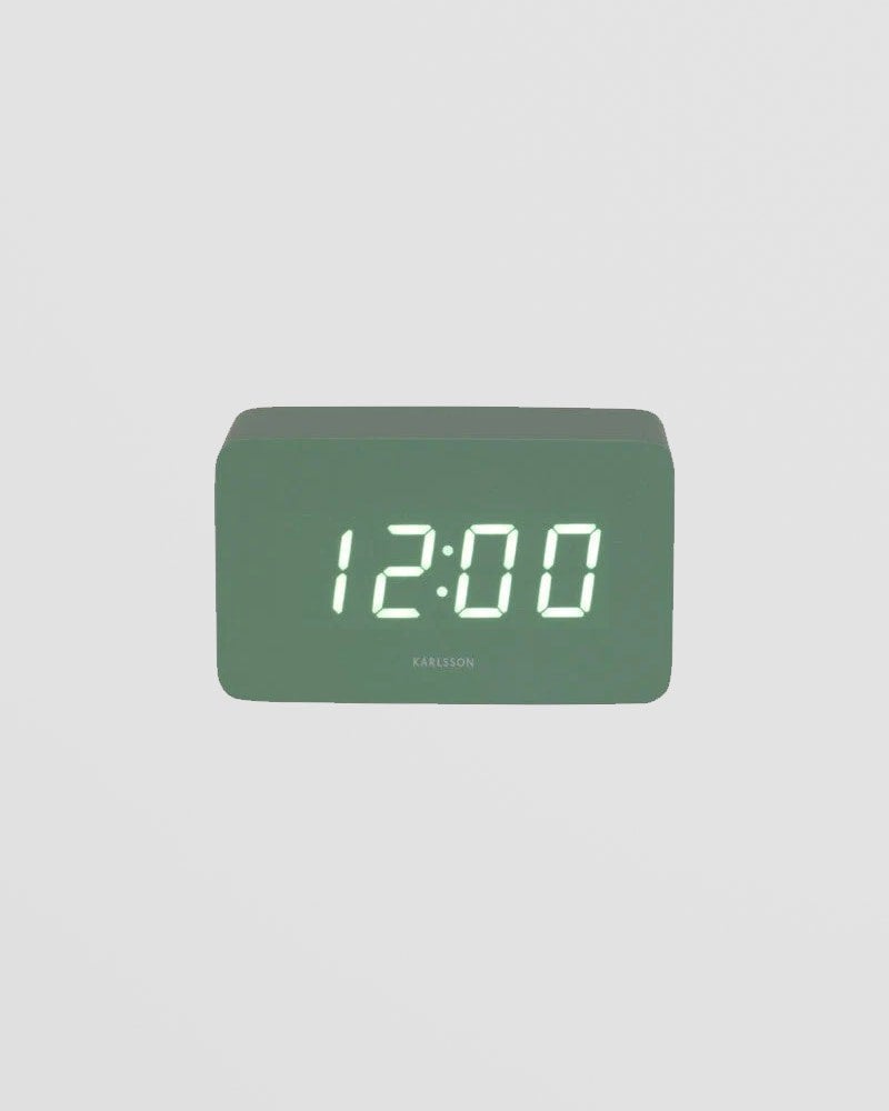Alarm Clock Spry Tube - Grayed jade