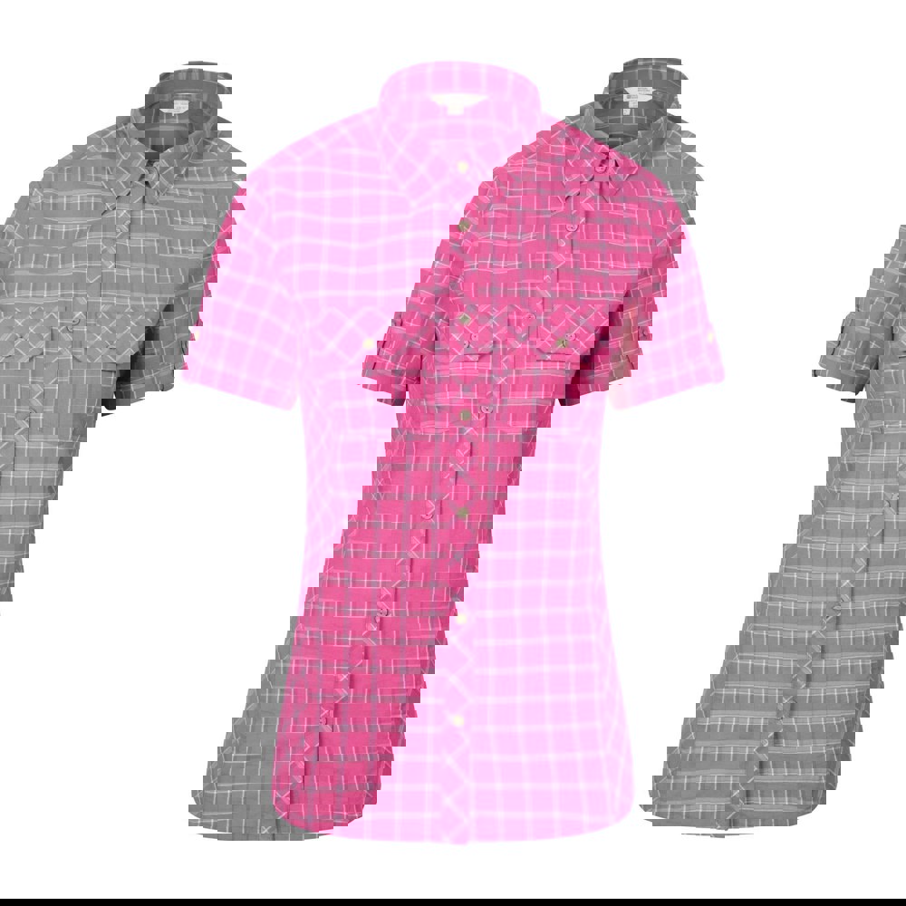 Mountain Warehouse Womens/Ladies Cotton Holiday Shirt - Bright Pink