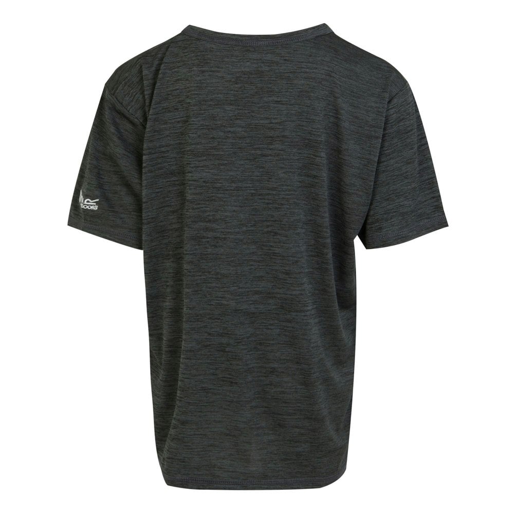 Regatta Childrens/Kids Alvardo VIII Paw Print Marl T-Shirt - Seal Grey