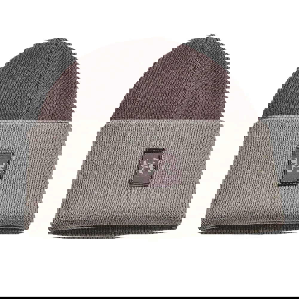 Under Armour Mens Halftime Shallow Cuffed Beanie - Grey