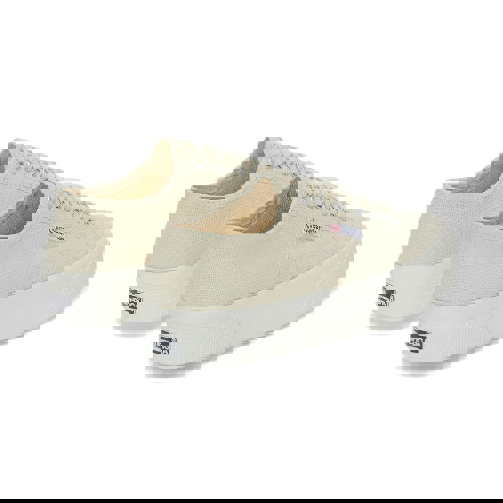 Superga Womens/Ladies 2740 Lace Up Platforms - Beige/Eggshell/Avorio