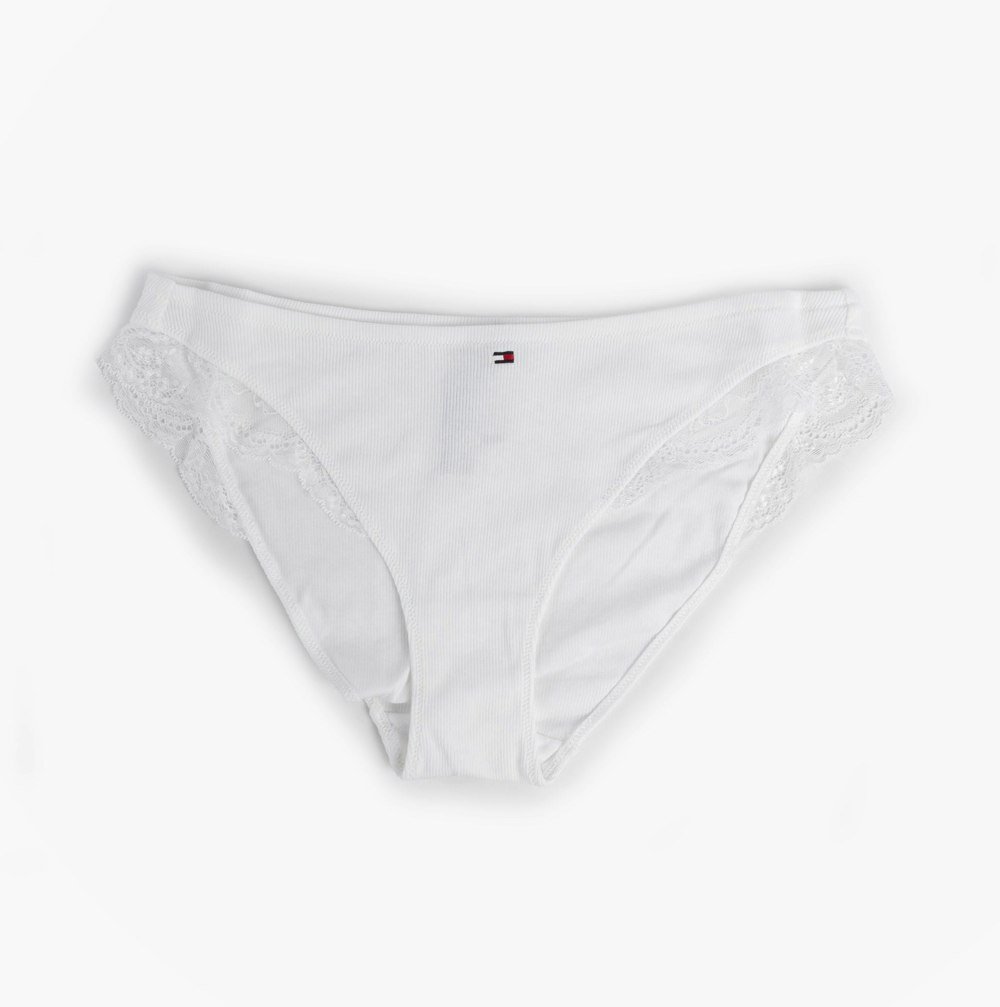 Tommy Hilfiger DIPPED BIKINI Womens White