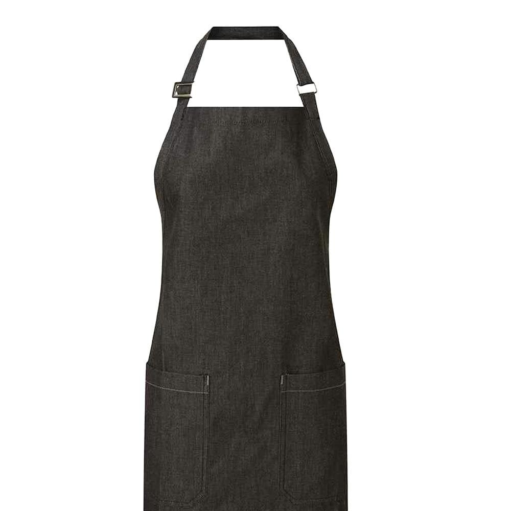 Premier Organic Cotton Full Apron - Black Denim