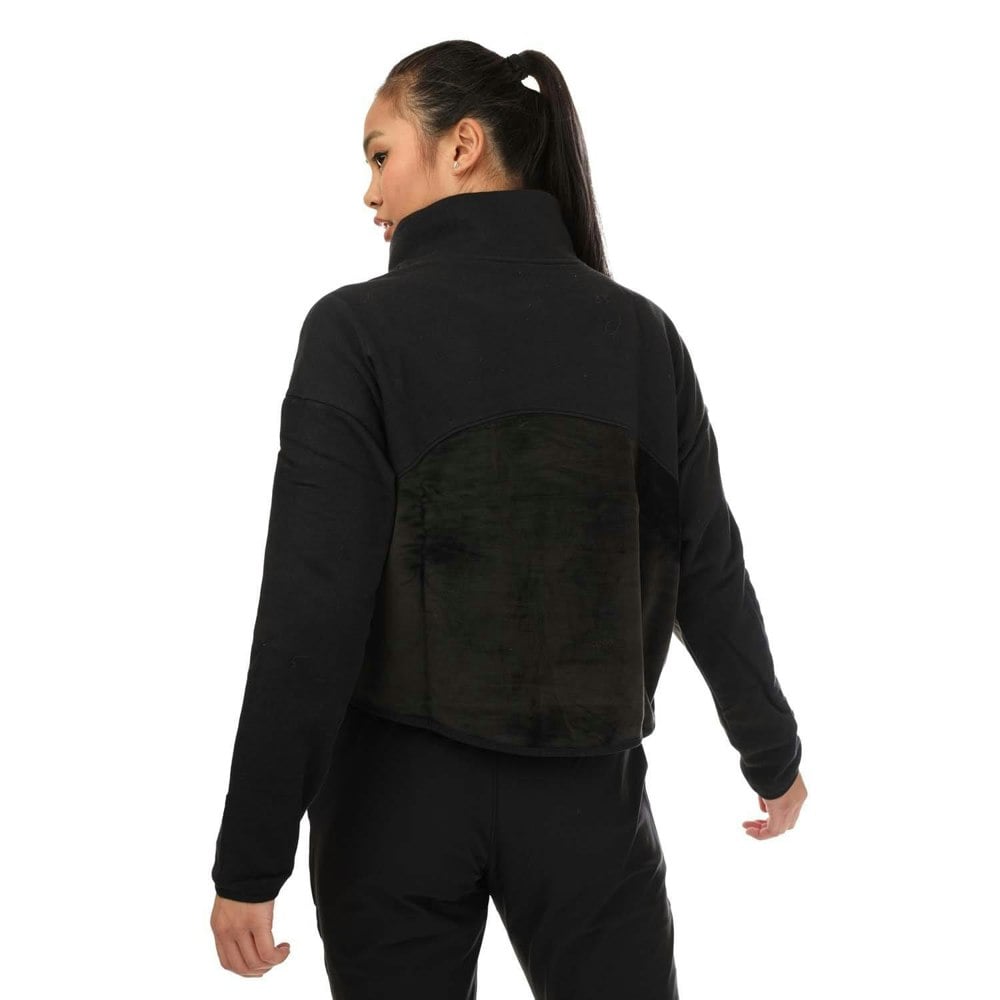 Under Armour Womens/Ladies Journey Mock Neck Fleece Top - Black