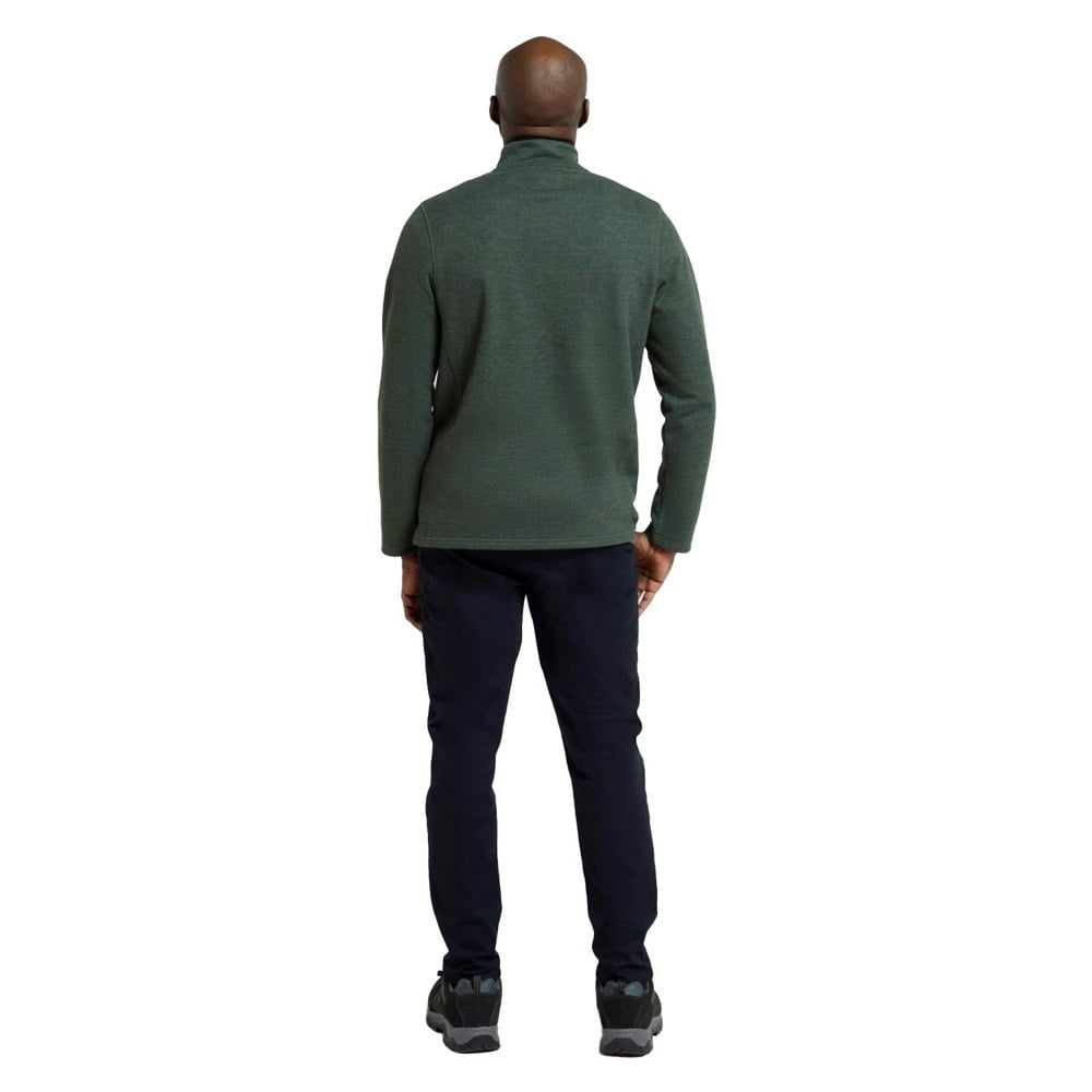 Mountain Warehouse Mens Beta Contrast Zip Top - Green