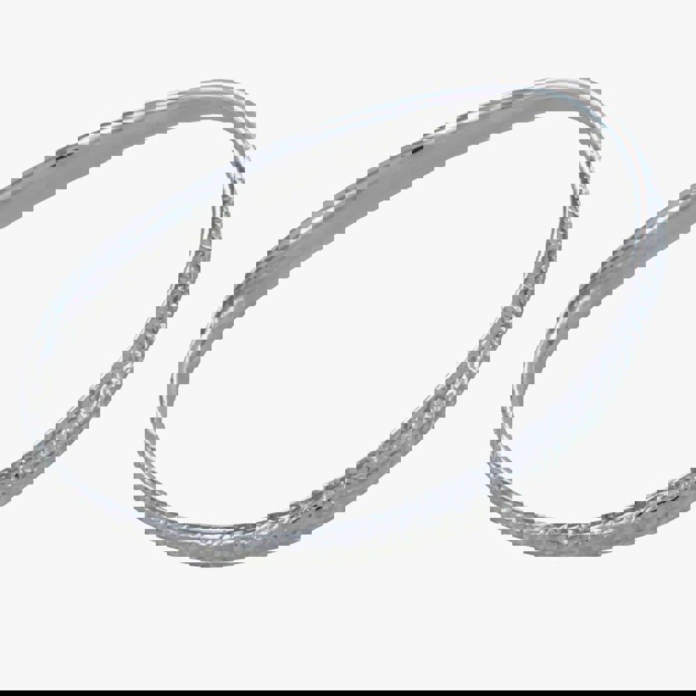 Sterling Silver Driftwood Bangle - Reeves & Reeves