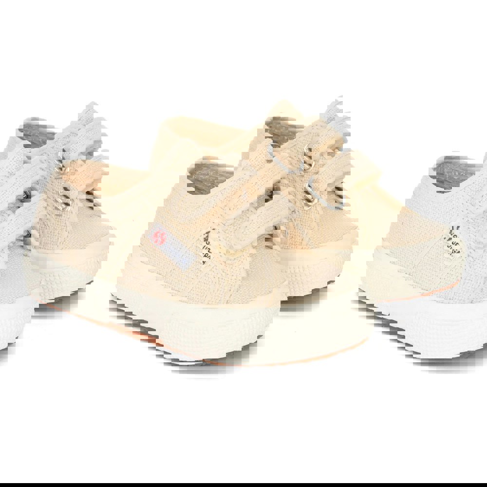 Superga Childrens 2750 Jstrap Trainers - Beige Raw/Avorio