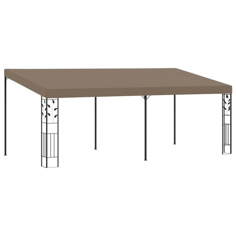 Berkfield Wall-mounted Gazebo 6x3x2.5 m Taupe