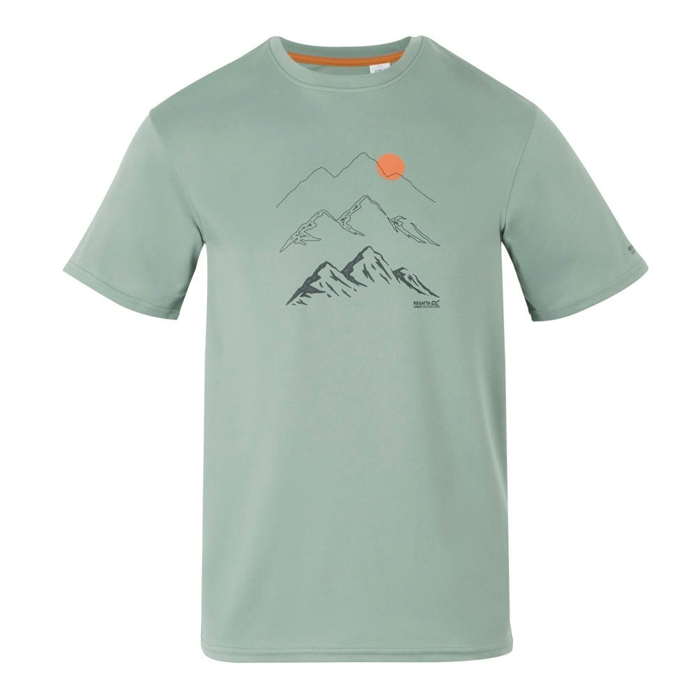 Regatta Mens Fingal IX Mountain T-Shirt - Glacier