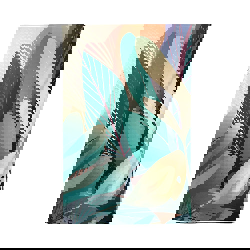 Warren Reed Abstract Tropical Leaves Tea Towel