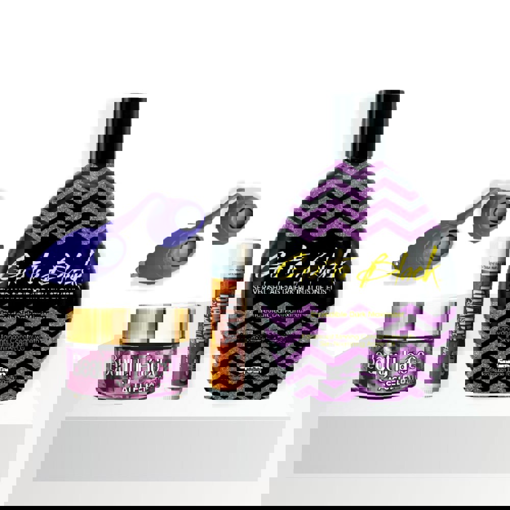 Go To Black Tanning Kit - Go To Black Dark Maximizer, Goggles, Lip Balm & Face Pot Bundle