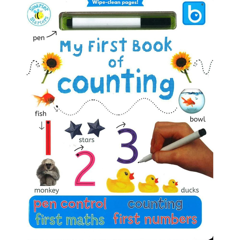 Blue Bubble My First Book Of Counting Pen control, Counting, First Maths, First Numbers