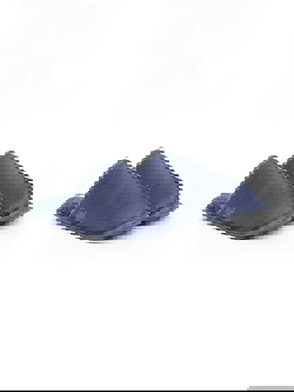 Crosshatch Tinuviel Fur Slipper Mule Navy