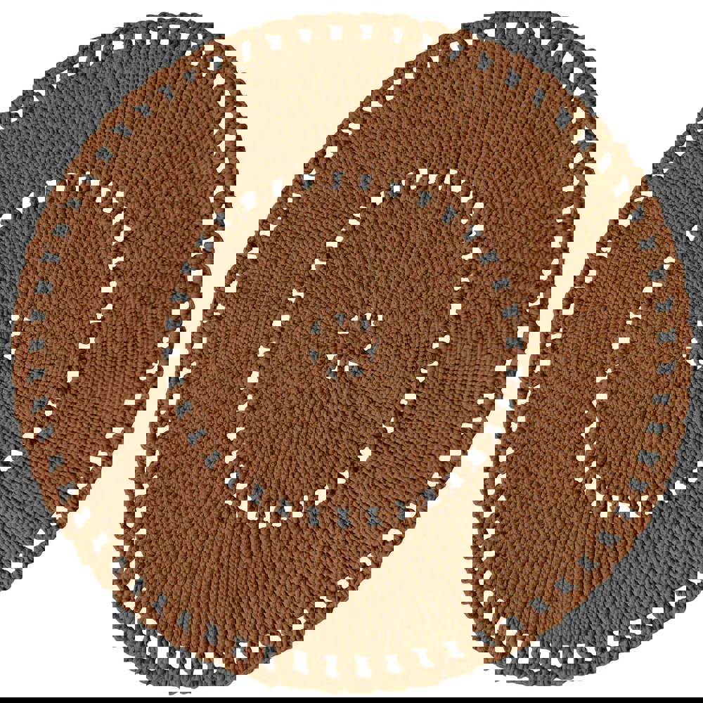 Zuri House Crochet BOHO rug | CINNAMON