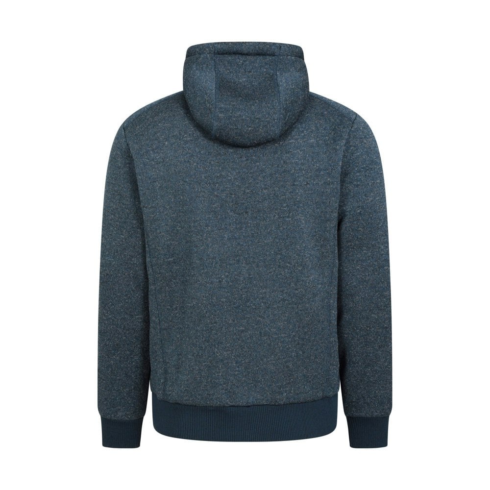 Mountain Warehouse Mens Nevis II Faux Fur Hoodie - Dark Blue