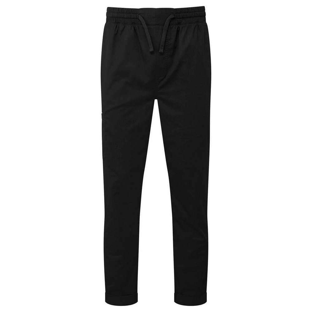 Premier Mens Recyclight Cargo Chef Trousers - Black - Black - 65% Recycled Polyester/35% Cotton