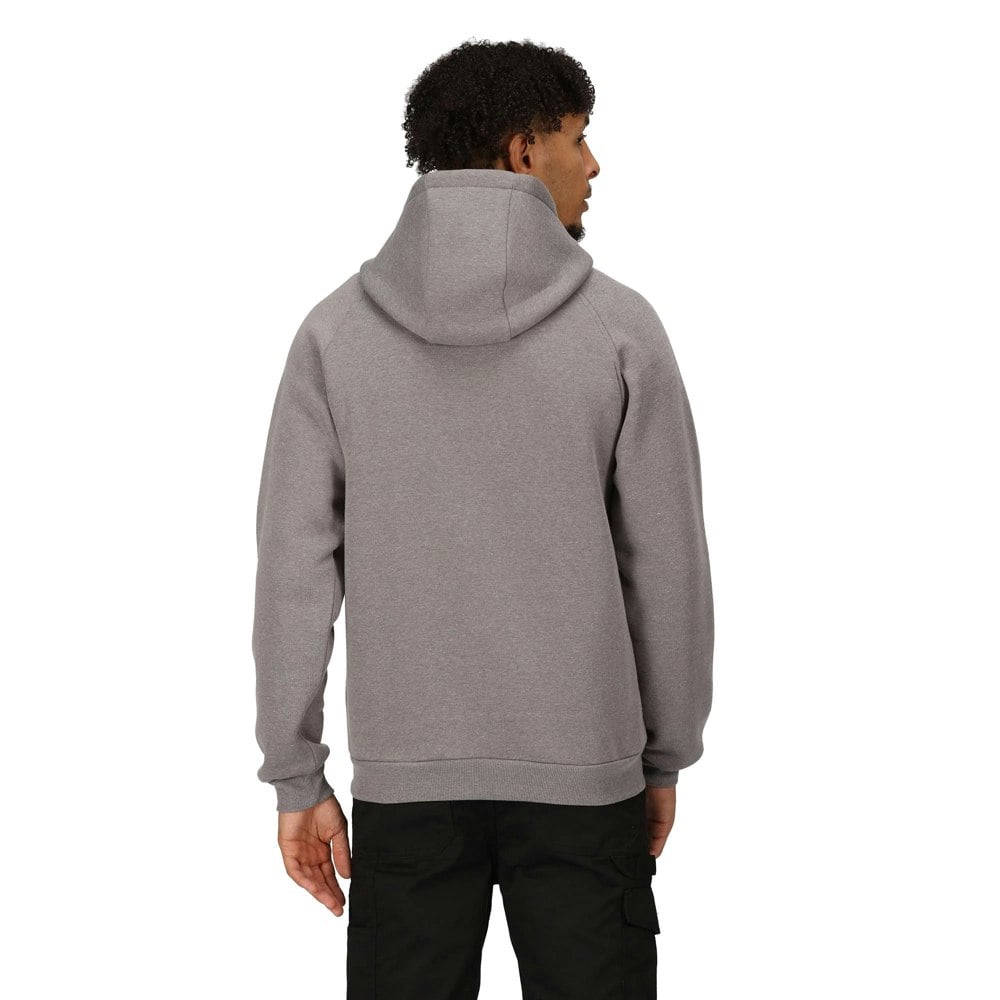 Regatta Professional Mens Full Zip Hoodie - Rock Grey Marl