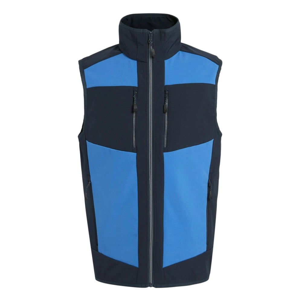 Regatta Professional Mens Colour Block Softshell Body Warmer - Strong Blue/Navy