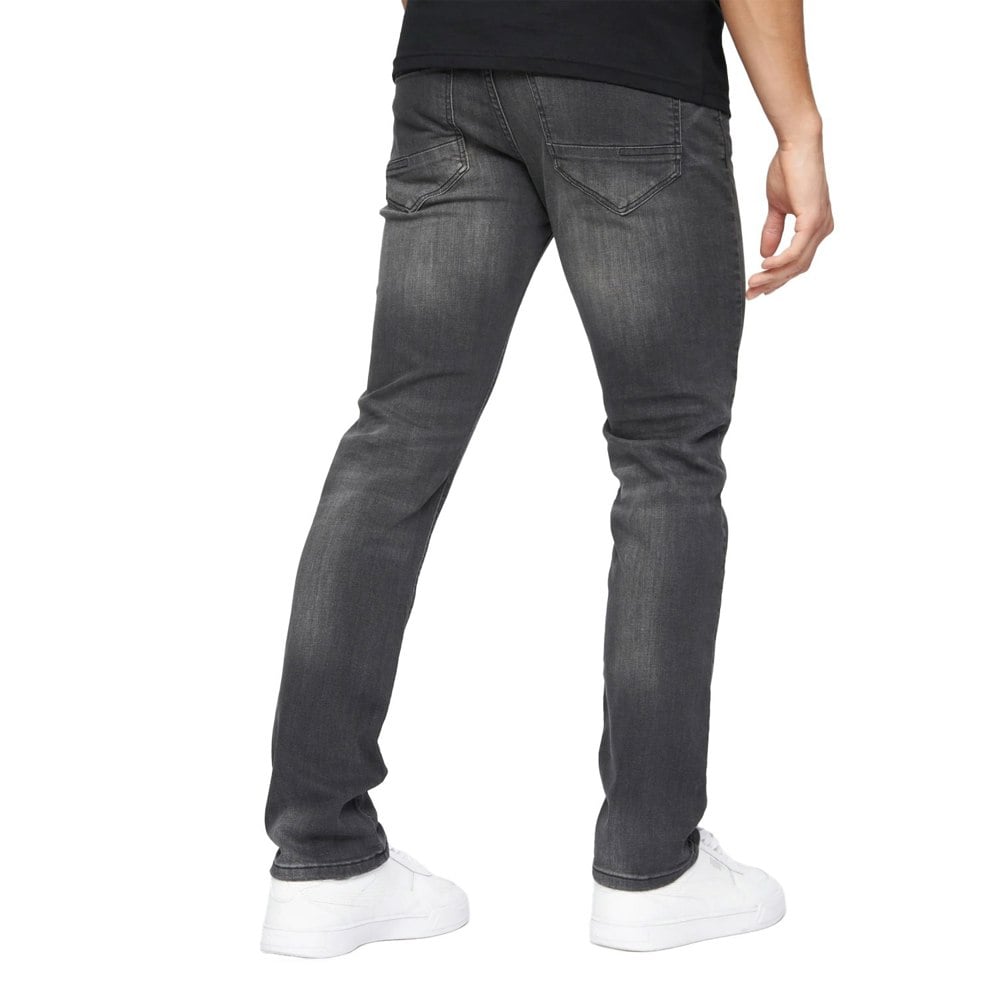 Crosshatch Mens Svelte Stretch Jeans - Washed Grey