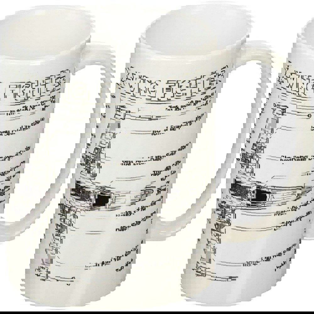 Star Wars X-Wing Fighter Sketch Mug - White/Black