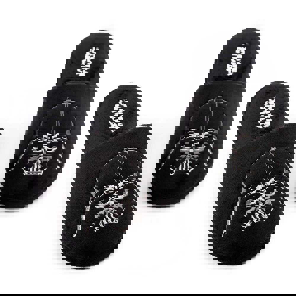 Star Wars Mens Dark Side Darth Vader Slippers - Black
