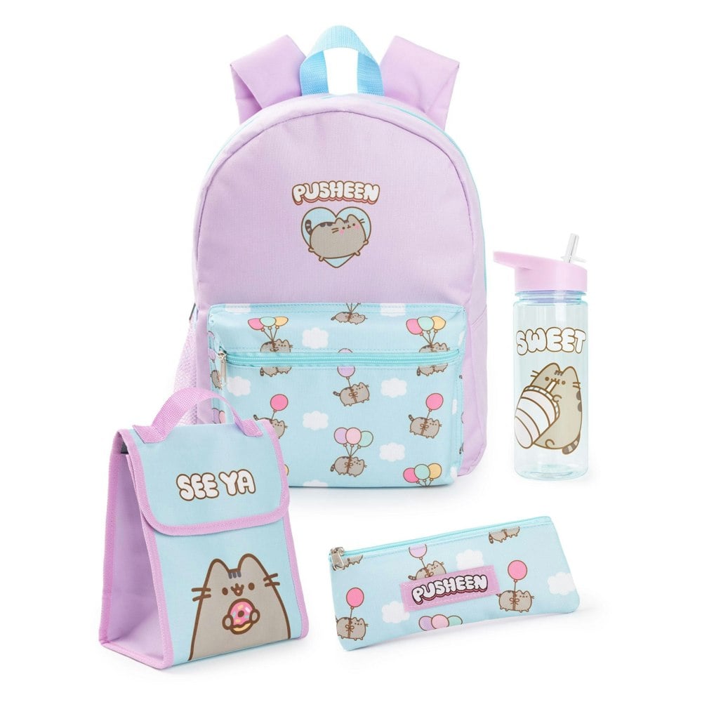 Pusheen Backpack Set - Purple/Blue