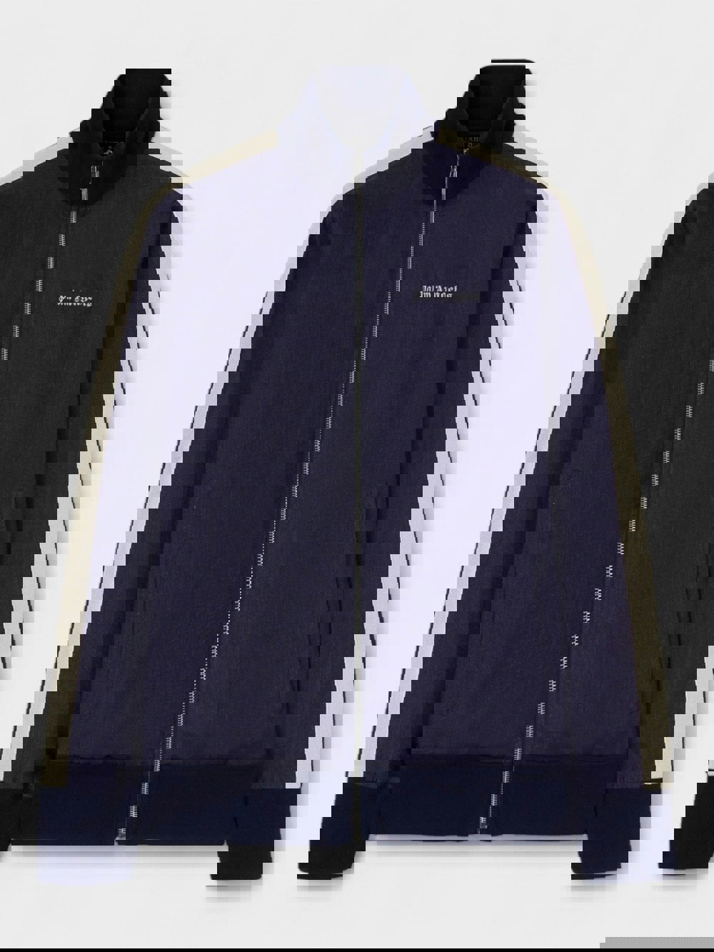 Palm Angels Linen Track Jacket Navy Blue - Supplied FashionPalm Angels