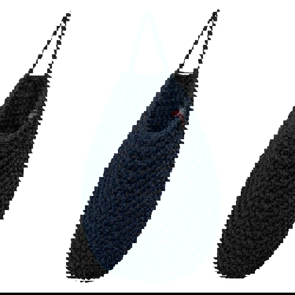 Zuri House Crochet hanging bags | NAVY BLUE