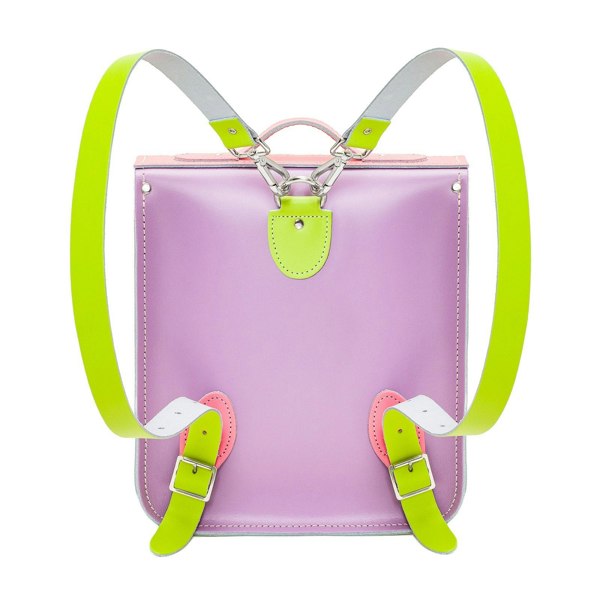 Pastel Kaleidoscope Leather City Backpack - Backpack - Zatchels