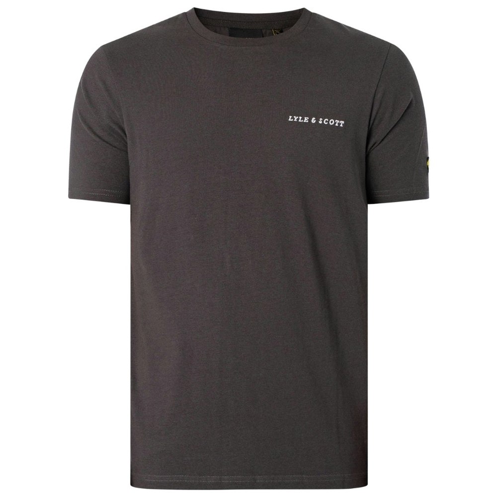 Lyle & Scott Embroidered Logo Plain Gunmetal T-Shirt