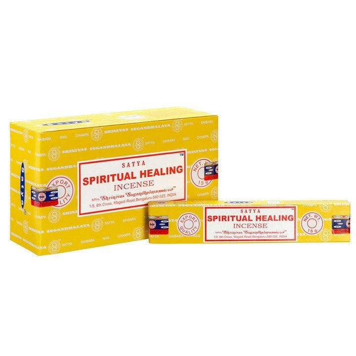 Serano Set of 12 Packets of Spiritual Healing Incense Sticks by Satya
