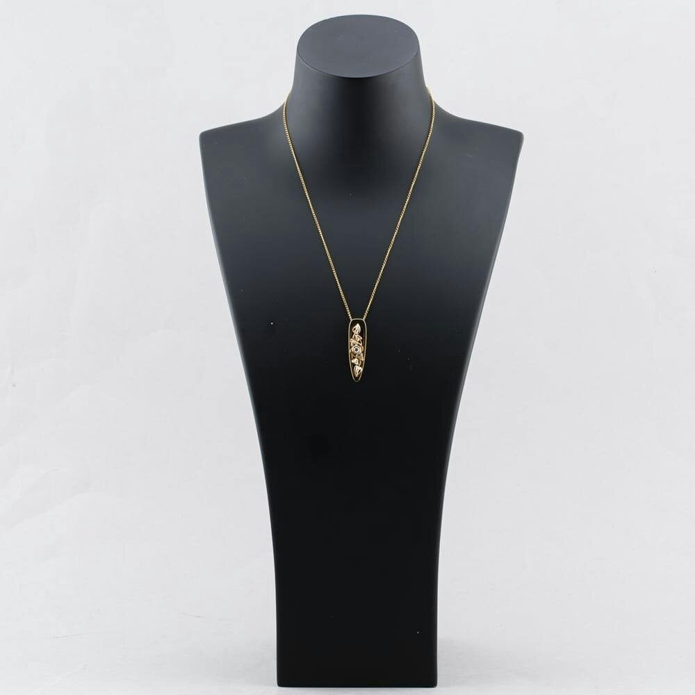 Clogau Second Hand 18ct Two Colour Gold Diamond Clogau Gemstone Pendant & 18 Inch Trace Chain 41142820