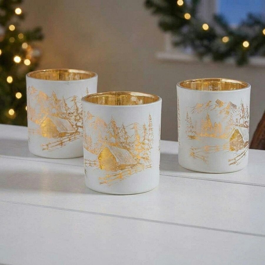 Garden Greatness 3 Pack Wonderland Intricate Pattern T-Light Holders