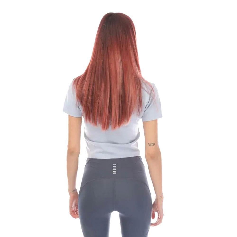 Hugo Womens Delanor Slim Crop T-Shirt - Purple