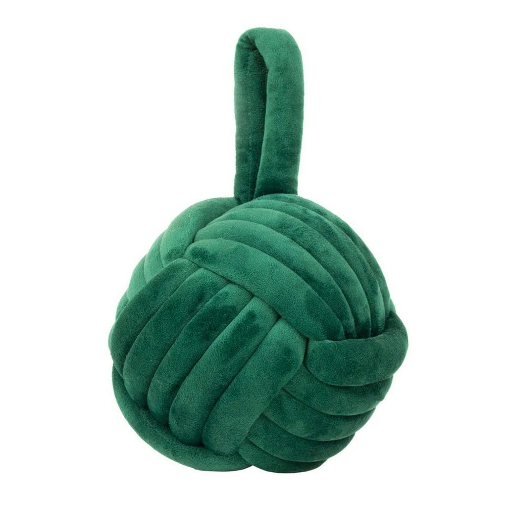 Furn Velvet Knotted Door Stopper - Emerald