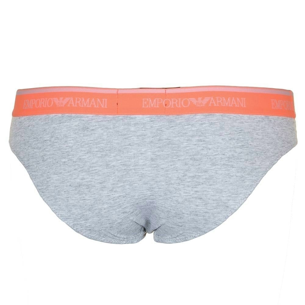 Emporio Armani Visibility Iconic Stretch Cotton Brief, Grey