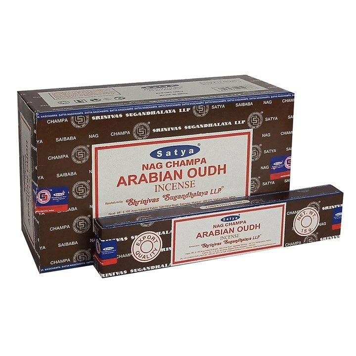 Serano Set of 12 Packets of Arabian Oudh Incense Stick by Satya