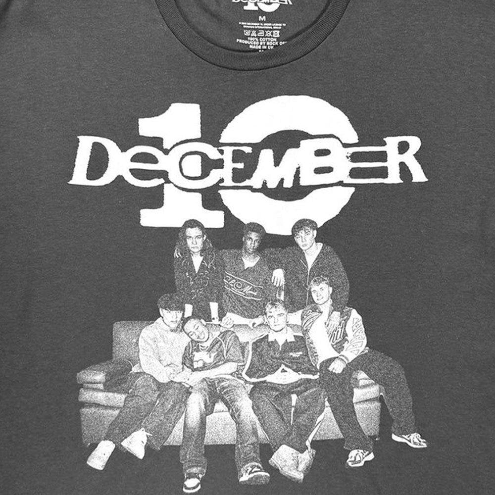 December 10 Group Shot White Logo Crop Top