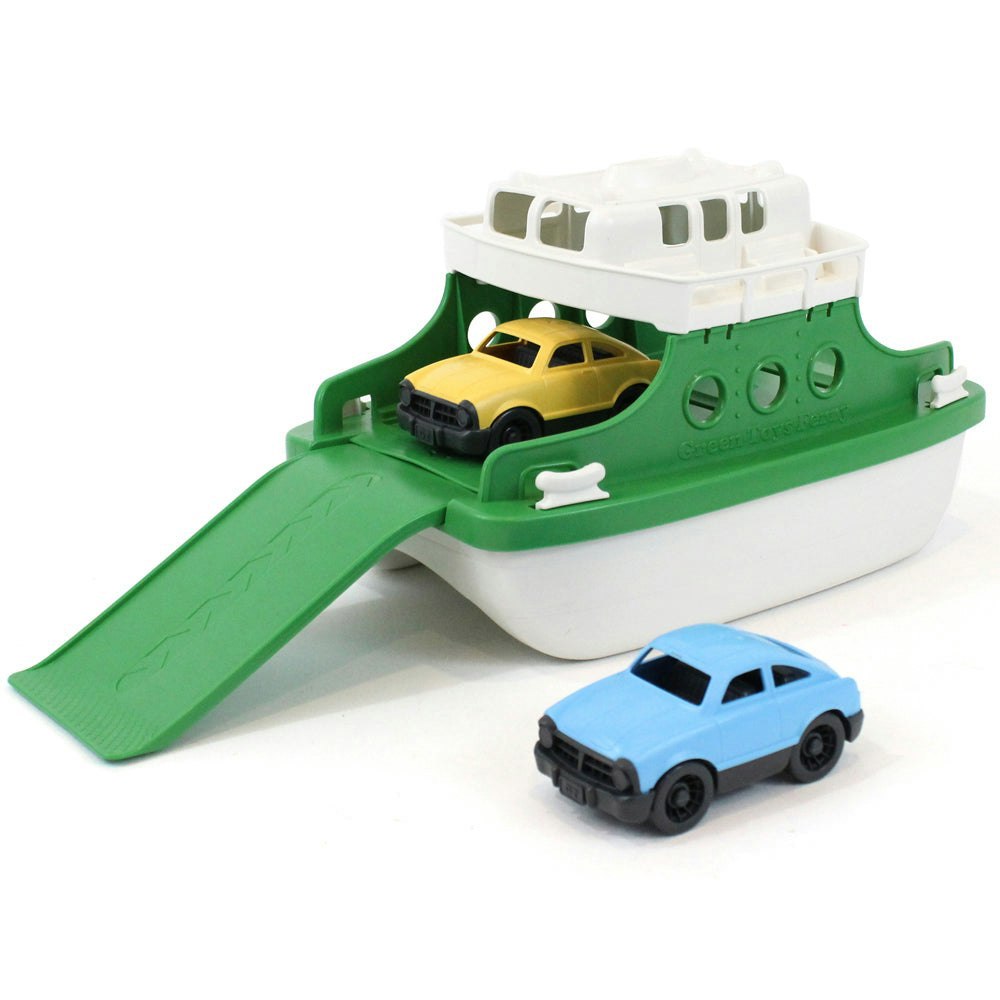 Green Toys Green Ferry Boat with Cars - Made From 100% Recycled Plastic