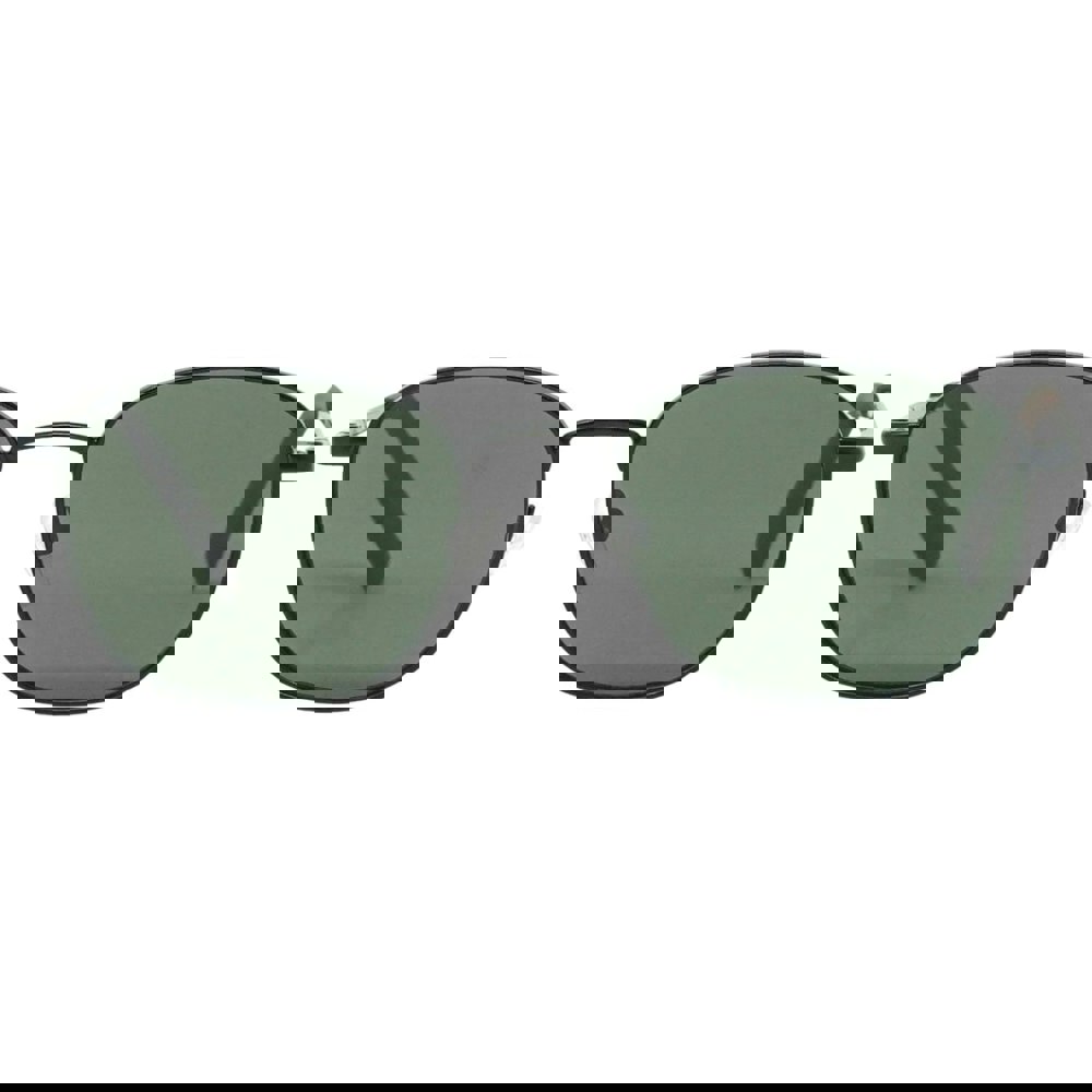 Calvin Klein Solid Green Lens Matte Black Sunglasses