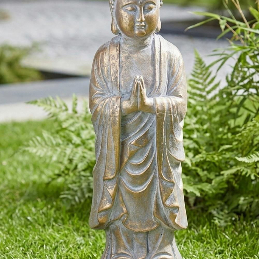 Garden Greatness Introduce Praying Buddha Figurine