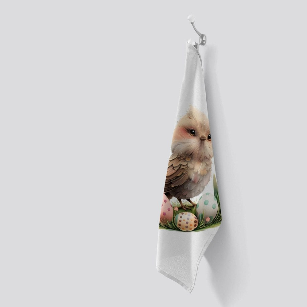 Warren Reed Easter Cukoo Design Tea Towel