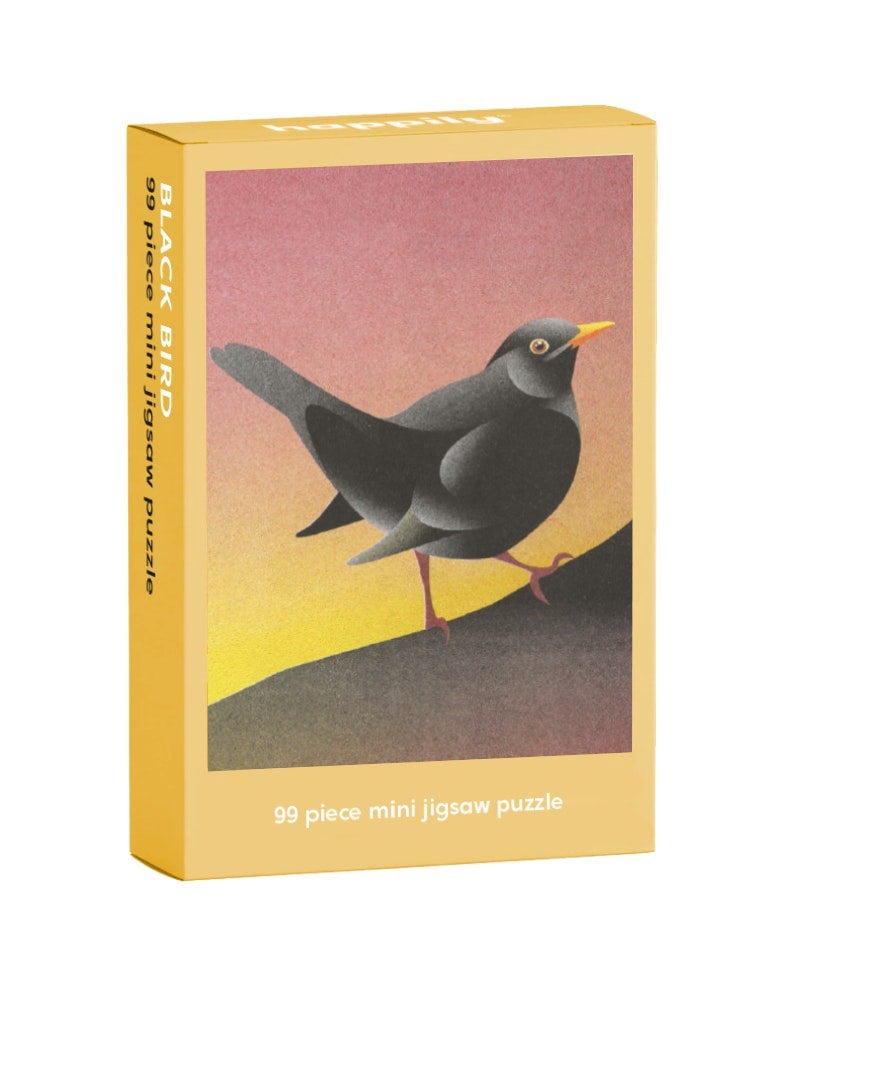 Happily Puzzles Blackbird - 99 Piece Mini Jigsaw Puzzle