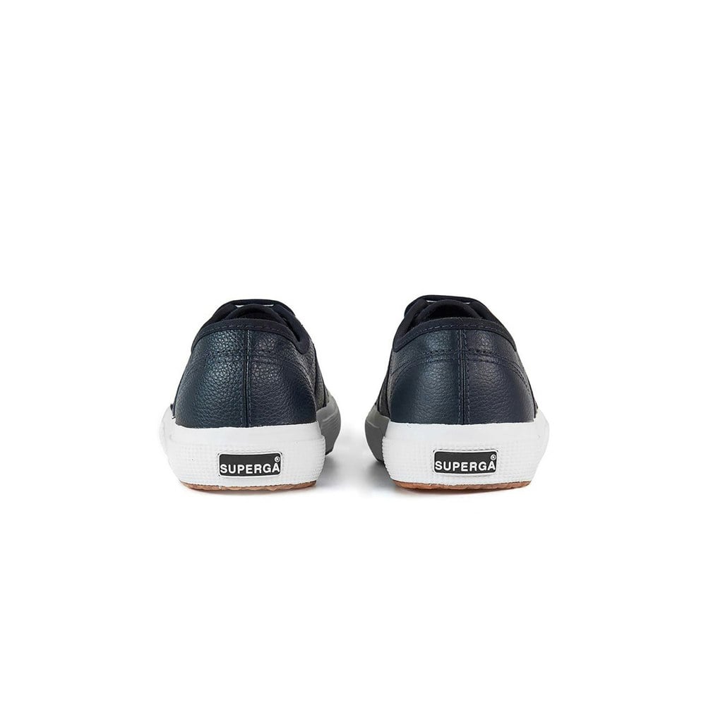 Superga Unisex Adult 2750 Efglu Leather Trainers - Blue Navy