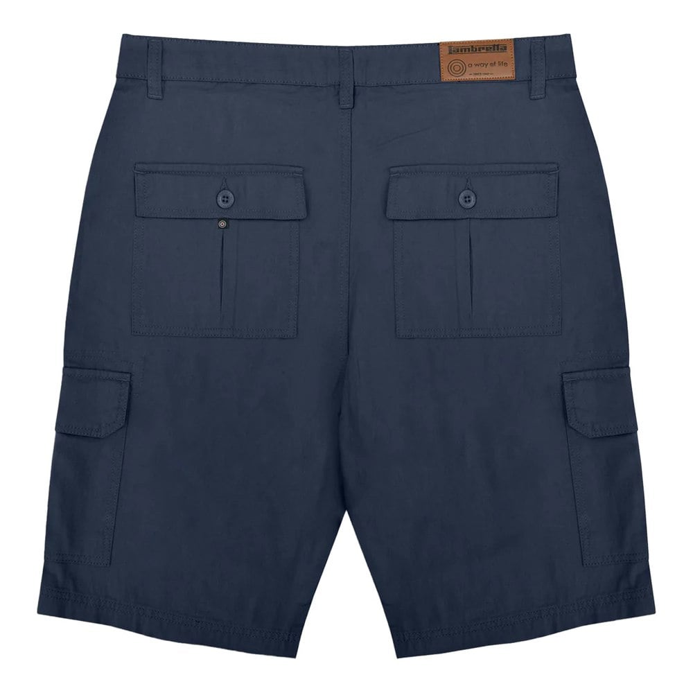 Lambretta Mens SS25 Cargo Shorts - Navy