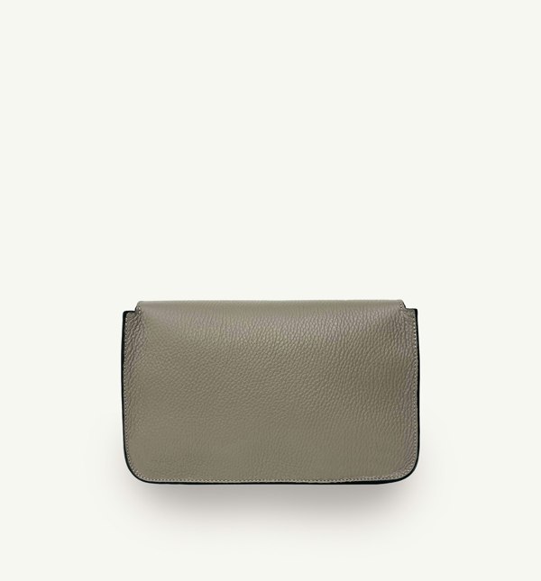 Apatchy London The Newbury Maxi Leather Bag - Mushroom