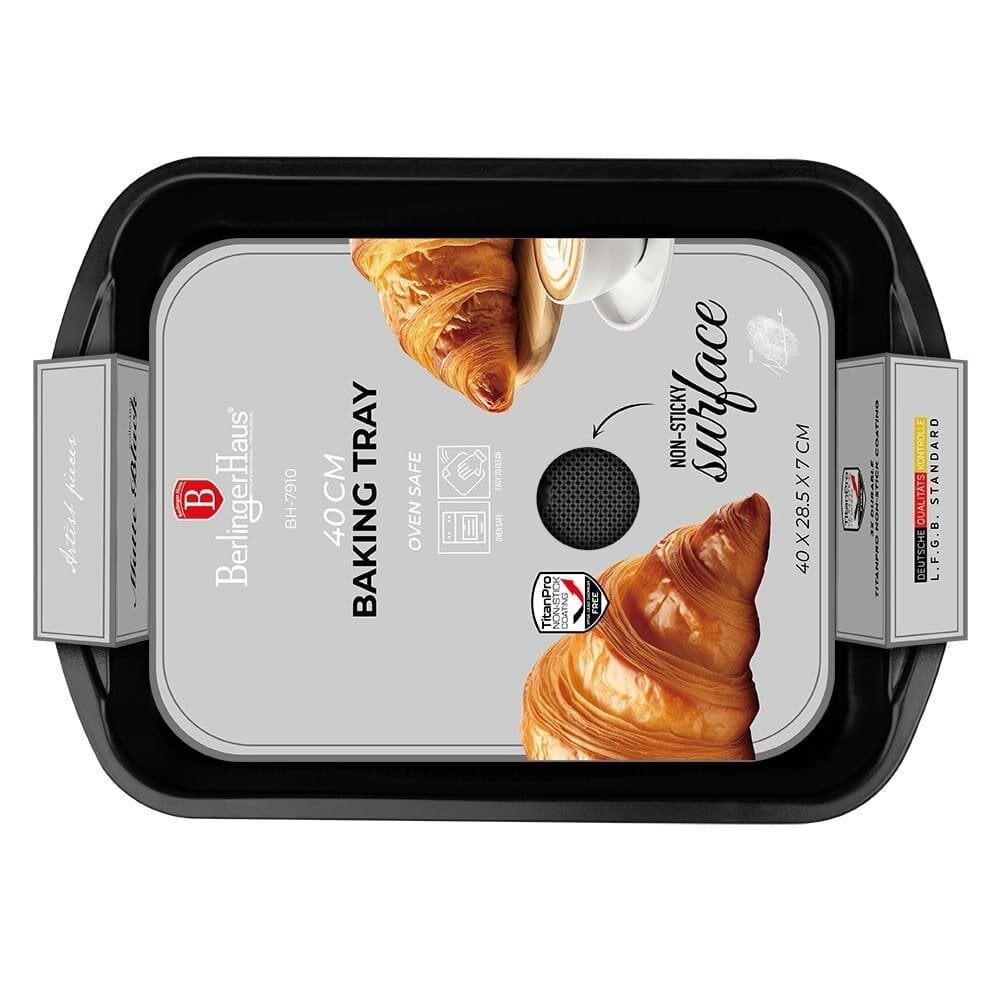 Berlinger Haus Oblong roaster, 40*28,5 cm Berlinger Haus BH7910 Matte Black
